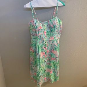 Lilly Pulitzer dress pinks and greens size 8